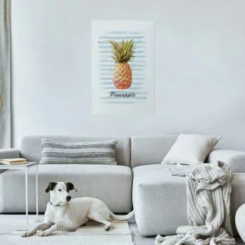 Plakat - Ananas i paski - obrazek 2