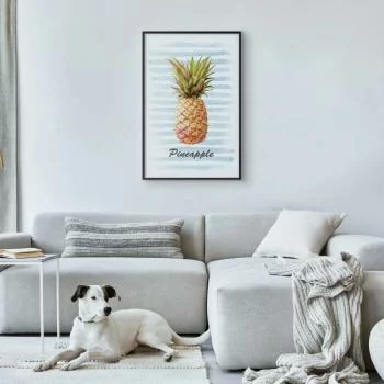 Plakat - Ananas i paski - obrazek 2