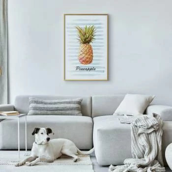Plakat - Ananas i paski - obrazek 2