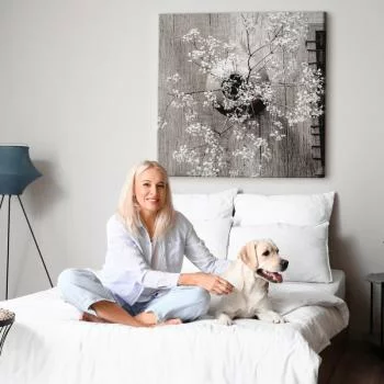 Obraz - Suszone kwiaty (1-częściowy) kwadrat - obrazek 6