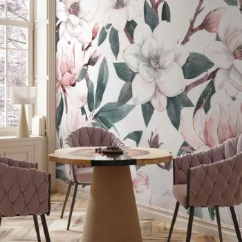 Fototapeta - Akwarelowe magnolie - drugi wariant - obrazek 6
