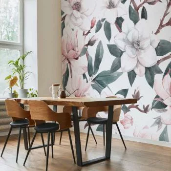 Fototapeta - Akwarelowe magnolie - drugi wariant - obrazek 5