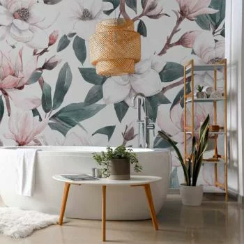 Fototapeta - Akwarelowe magnolie - drugi wariant - obrazek 6