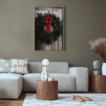 Obraz - Świąteczny wieniec (1-częściowy) pionowy - obrazek 5