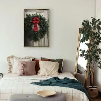 Obraz - Świąteczny wieniec (1-częściowy) pionowy - obrazek 6