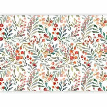 Fototapeta - Listki czerwonych jagód - obrazek 2