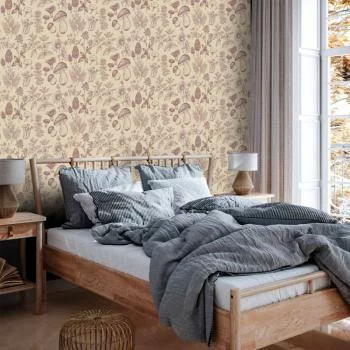 Tapeta - Beżowe grzyby i zioła - obrazek 5