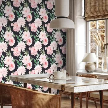 Tapeta - Piwonie na grafitowym tle - obrazek 6