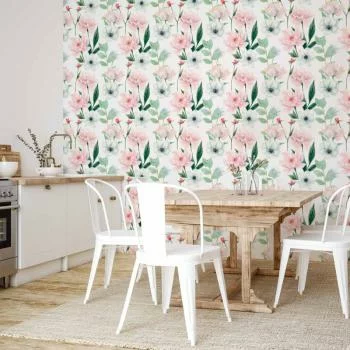 Tapeta - Piwonie na białym tle - obrazek 5