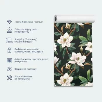 Tapeta - Kwiaty i zioła w ciepłych szarościach - obrazek 4