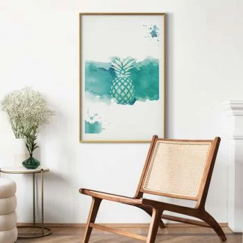 Plakat - Ananas w akwarelach - obrazek 2