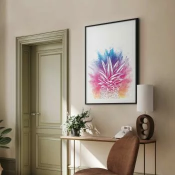 Plakat - Kolorowy ananas - obrazek 2