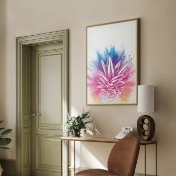 Plakat - Kolorowy ananas - obrazek 2