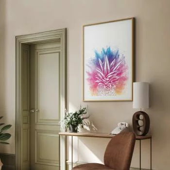 Plakat - Kolorowy ananas - obrazek 2