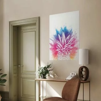 Plakat - Kolorowy ananas - obrazek 2