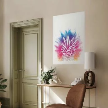 Plakat - Kolorowy ananas - obrazek 2