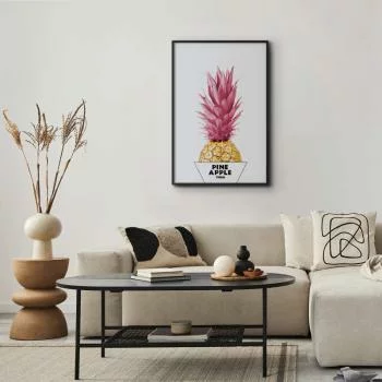 Plakat - Złoty ananas - obrazek 2