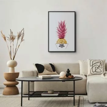 Plakat - Złoty ananas - obrazek 2