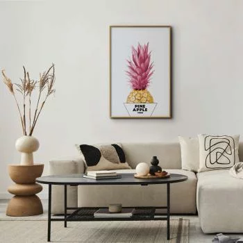 Plakat - Złoty ananas - obrazek 2