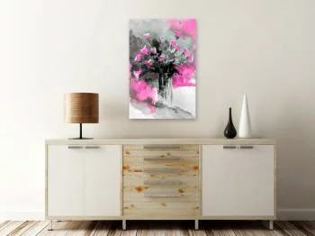 Obraz - Bukiet kolorów (1-częściowy) pionowy różowy - obrazek 2