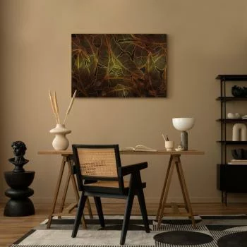 Obraz - Taniec złotych liści (1-częściowy) szeroki - obrazek 7