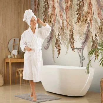 Fototapeta - Minimalistyczny pejzaż boho - zwisające liście w beżowych barwach - obrazek 6