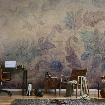 Fototapeta - Kwiatowe zdobienia - motyw roślinny z ornamentami w stylu vintage - obrazek 6