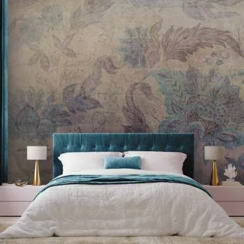 Fototapeta - Kwiatowe zdobienia - motyw roślinny z ornamentami w stylu vintage - obrazek 5