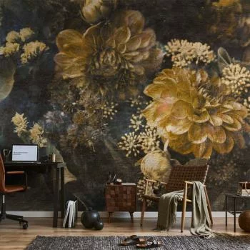 Fototapeta - Retro kwiaty - drugi wariant - obrazek 6