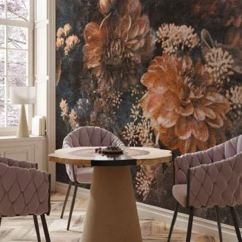 Fototapeta - Retro kwiaty - trzeci wariant - obrazek 6