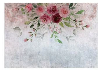 Fototapeta wodoodporna - Rozkwit lata - motyw roślinny z kwiatami i liśćmi w różowych tonach - obrazek 2
