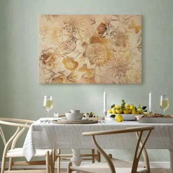Obraz - Złota mozaika natury (1-częściowy) szeroki - obrazek 7