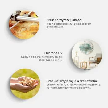 Obraz okrągły - Mnogość egzotycznych liści i kwiatów - Subtelna kompozycja tropikalnych gatunków roślin utrzymana w barwach sepii/Tropik w sepii - obrazek 4