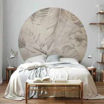 Fototapeta okrągła - Tropik w sepii - obrazek 5