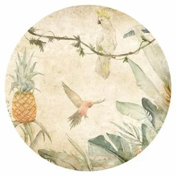 Fototapeta okrągła - Papugi w dżungli - obrazek 2