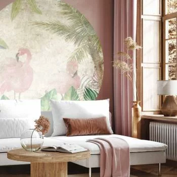 Fototapeta okrągła - Ptaki w dżungli