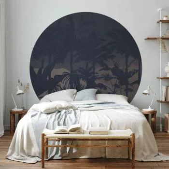 Fototapeta okrągła - Dżungla nocą - obrazek 5