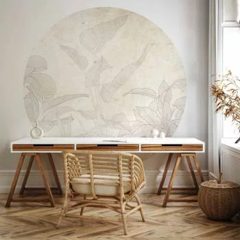 Fototapeta okrągła - Subtelne egzotyczne rośliny - obrazek 6