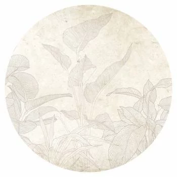 Fototapeta okrągła - Subtelne egzotyczne rośliny - obrazek 2