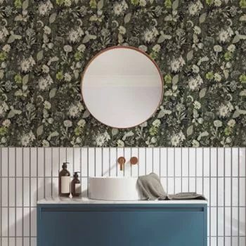 Tapeta - Pachnące kwiaty i zioła - zielony - obrazek 6