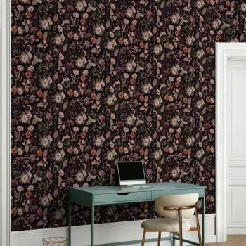 Tapeta - Pachnące kwiaty i zioła - śliwkowy - obrazek 6