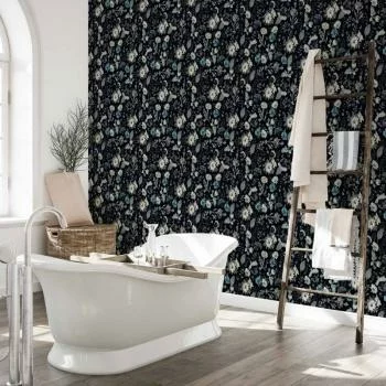 Tapeta - Pachnące kwiaty i zioła - błękitny - obrazek 6