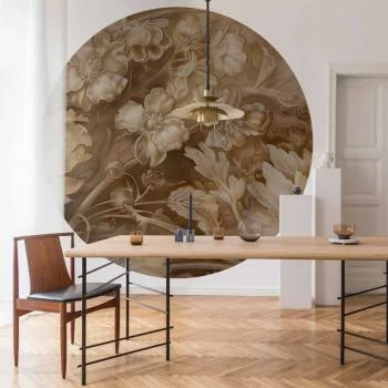 Fototapeta okrągła - Ornamenty roślinno-kwiatowe rzeźbione - obrazek 6