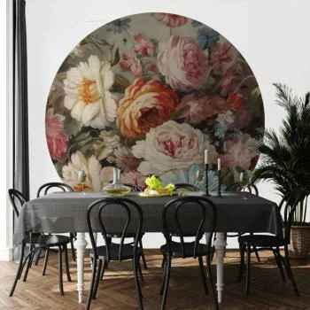 Fototapeta okrągła - Zapach ogrodowych kwiatów - obrazek 6