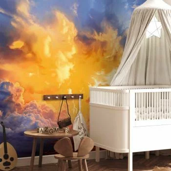 Fototapeta - Piękny zachód słońca - chmury w ciepłych odcieniach - obrazek 5