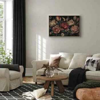 Obraz - Kwiaty na turkusowym tle - obrazek 5