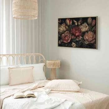 Obraz - Kwiaty na turkusowym tle - obrazek 6