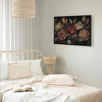 Obraz - Kwiaty na turkusowym tle - obrazek 6