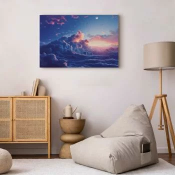 Obraz - Nocny koncert w górach: chmury rozświetlone ostatnimi promieniami słońca - obrazek 6