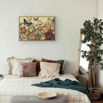 Obraz - Kolorowe tulipany na kremowym tle - obrazek 6